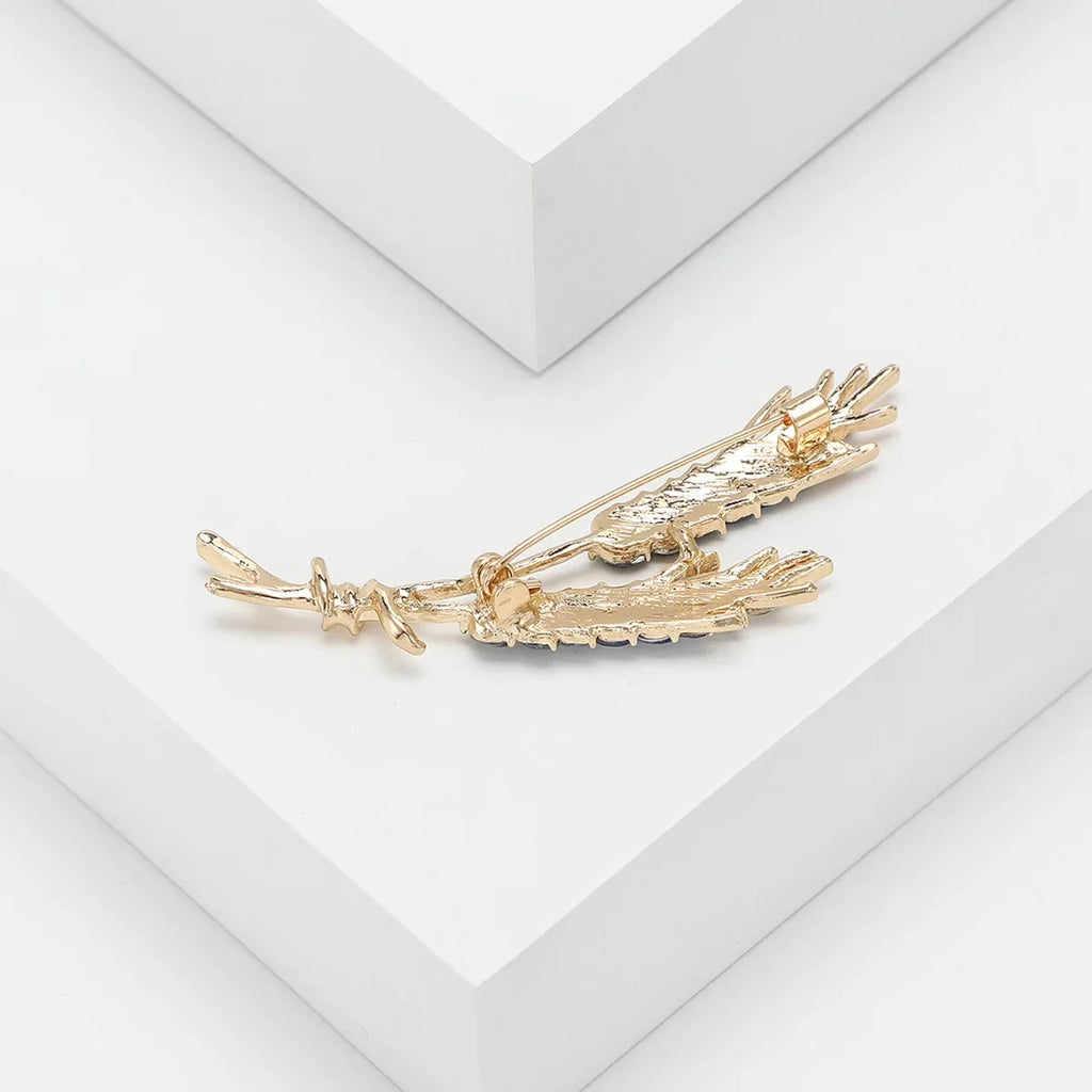 Broche Trigo con Cristales de Circonitas